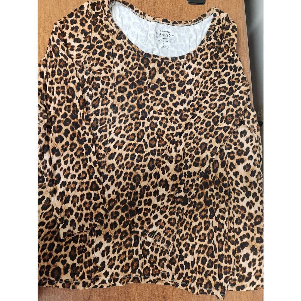 Torrid Super Soft 3 leapord print top